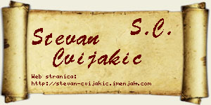 Stevan Cvijakić vizit kartica